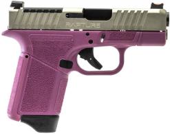 Gforce Arms Rapture Subcompact Frame 9mm 12+1 3.25" Black Steel Barrel, Nickel Optic Cut/Serrated Steel Slide - GF932512PIN Gforce Arms Rapture Subcompact Frame 9mm 12+1 3.25" Black Steel Barrel, Nickel Optic Cut/Serrated Steel Slide - GF932512PIN