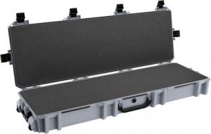Pelican VCV8000000GRY Vault Double Rifle Case 53" Gray Polyethylene Foam Weather Resistant - 611