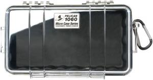 Pelican 1060025100 Micro Case Black/Clear Polycarbonate 9.88" Long - 611 Pelican 1060025100 Micro Case Black/Clear Polycarbonate 9.88" Long - 611