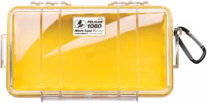 Pelican 1060027100 Micro Case Yellow/Clear Polycarbonate 9.88" Long - 611 Pelican 1060027100 Micro Case Yellow/Clear Polycarbonate 9.88" Long - 611