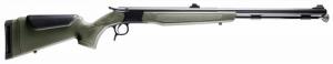 CVA PR2048N Optima 50 Cal 26" Black Nitride Fluted Barrel, Black Nitride Drilled & Tapped Steel Receiver, Fixed OD Green Synthet - 116