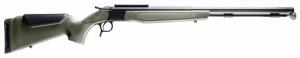 CVA PR2048NM Optima 50 Cal 26" Black Nitride Fluted Barrel, 0 MOA Picatinny Rail, Black Steel Receiver, Fixed OD Green Synthetic - 116