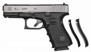 Glock G19 Gen4 Compact Pistol, 9mm, 4.02" Barrel, Black, 15+1 - UG1950713
