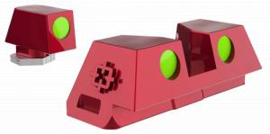 CROSS FIBER OPTIC STD HEIGHT GLK RED - CRGSS-RD CROSS FIBER OPTIC STD HEIGHT GLK RED - CRGSS-RD