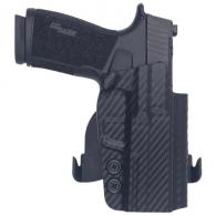 Rounded Gear SSRP365XMACROTLR7SUBCF Paddle Holster OWB Black Carbon Fiber Kydex Fits Sig P365 X Macro Right Hand - 1239