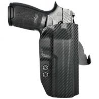 Rounded Gear SSRP320FSCFRHOWBPDL Paddle Holster OWB Black Carbon Fiber Kydex Fits Sig Sauer P320 Right Hand - 1239