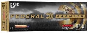 Federal Premium 6.5 PRC Ammo, 127gr Barnes LRX, 20rd Box - P65PRCLRX1