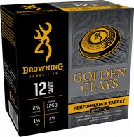 Browning Golden Clays Shotgun Ammo, 12 Gauge, 2.75", 1 1/8oz, #7.5, 25 Rounds - 826