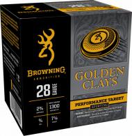 Browning Golden Clays Shotgun Ammo, 28 Gauge, 2.75", 3/4oz, #7.5, 25 Rounds - 826 Browning Golden Clays Shotgun Ammo, 28 Gauge, 2.75", 3/4oz, #7.5, 25 Rounds - 826