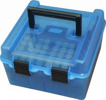 MTM Case-Gard R100MAG24 Deluxe Ammo Box Blue Polypropylene 100rd - 185