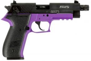 GSG FireFly 22 LR Black Threaded Barrel Purple Aluminum Frame w/Picatinny Rail - GERG2213TFFLA