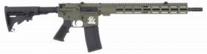Great Lakes Firearms AR-15 223 Wylde 30+1 16" Black Nitride Threaded Barrel, OD Green Cerakote Aluminum Receiver w/Pi - GL15223ODG