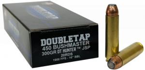 DoubleTap Handgun Ammo, 450 Bushmaster, 300 Grain, 20 Per Box - 903 DoubleTap Handgun Ammo, 450 Bushmaster, 300 Grain, 20 Per Box - 903