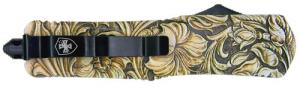 Templar Knife Gen II Saddle Slim 3.43" OTF Tanto Plain Black Oxide Stonewashed 440C Stainless Steel Blade, 5.05" Tan Handle, Gla
