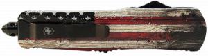 Templar Knife Gen II Wood US Flag Small 2.75" OTF Dagger Plain Black Oxide Stonewashed 440C Stainless Steel Blade, 4.25" Painted Templar Knife Gen II Wood US Flag Small 2.75" OTF Dagger Plain Black Oxide Stonewashed 440C Stainless Steel Blade, 4.25" Painted