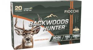 Fiocchi Backwoods Hunter .30-06 Springfield 150gr Copper HP, 20rd Box - 3006BHC