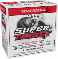 Winchester Ammo TRGT12508 Super-Target 12Gauge 2.75" 1oz 8Shot 25 Per Box/10 Case - 12 Winchester Ammo TRGT12508 Super-Target 12Gauge 2.75" 1oz 8Shot 25 Per Box/10 Case - 12