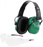 Howard Leight R01761 Shooting Sports Safety Combo 25 dB Over the Head Green/Black Adult - 281