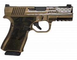Black Rain Ordnance Frontline+ 9mm Gold Battleworn - BROFLPTRUMPGB Black Rain Ordnance Frontline+ 9mm Gold Battleworn - BROFLPTRUMPGB