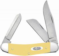 Case Sowbelly Folding Clip Point/Sheepsfoot/Spey Plain Mirror Polished Tru-Sharp Stainless Steel Blade, Smooth Yellow Synthetic - 30118 Case Sowbelly Folding Clip Point/Sheepsfoot/Spey Plain Mirror Polished Tru-Sharp Stainless Steel Blade, Smooth Yellow Synthetic - 30118