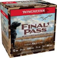 Winchester Ammo Final Pass 12Gauge 3.50" 1 1/2oz BB/1.5Shot 25 Per Box/10 Case - FP12LBB15 Winchester Ammo Final Pass 12Gauge 3.50" 1 1/2oz BB/1.5Shot 25 Per Box/10 Case - FP12LBB15