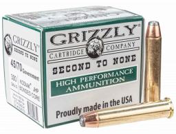 Grizzly Rifle Ammo, 45-70 Government, 300 Grain, Jacketed Hollow Point, 20 Per Box - 1096 Grizzly Rifle Ammo, 45-70 Government, 300 Grain, Jacketed Hollow Point, 20 Per Box - 1096