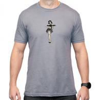 Magpul MAG1117-041 Hula Girl Grey Cotton/Polyester Short Sleeve Medium - 950