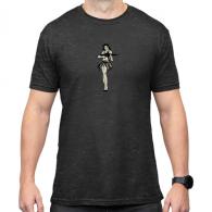 Magpul Hula Girl CVC Charcoal Gray Cotton/Polyester Short Sleeve Medium - 950