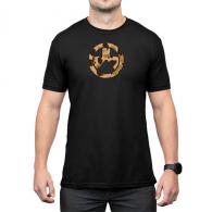 Magpul MAG1527-001-L Raider Camo Icon CVC Black Cotton/Polyester Short Sleeve Large - 950