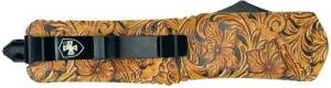 Templar Knife Gen II Saddle Slim 3.43" OTF Tanto Plain Black Oxide Stonewashed 440C Stainless Steel Blade, 5.05" Tan Handle, Gla