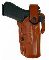 Galco APO Strongside/Crossdraw OWB Tan Steerhide Fits Glock 19 Gen 1-5 Belt Holster Mount Right Hand - APO226R Galco APO Strongside/Crossdraw OWB Tan Steerhide Fits Glock 19 Gen 1-5 Belt Holster Mount Right Hand - APO226R