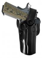Galco APO Strongside/Crossdraw OWB Black Steerhide Fits Glock 19 Gen 1-5 Belt Holster Mount Right Hand - APO226RB