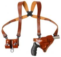 Galco MCII104 Miami Classic II Shoulder System Shoulder Fits Chest Up To 56"/Sig P365 X Macro Tan Steerhide Right Hand - 158