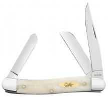 CASE SMOOTH NATURAL BONE MED STOCKMAN - 11021 CASE SMOOTH NATURAL BONE MED STOCKMAN - 11021