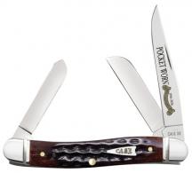 CASE POCKET WORN MAHOGANY BONE MED STOCKMAN - 55232 CASE POCKET WORN MAHOGANY BONE MED STOCKMAN - 55232