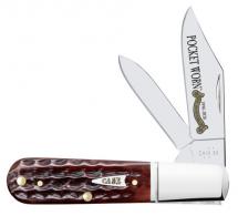 CASE POCKET WORN MAHOGANY BONE BARLOW - 55233