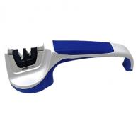 AccuSharp 036C Knife Sharpener Pull Through Blue/White Hand Held Diamond Tungsten Carbide Sharpener Ergonomic Handle - 601