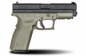Springfield Armory XD9201HCSP06 XD Service 9mm 4 16+1 Poly Grip OD/Blk Springfield Armory XD9201HCSP06 XD Service 9mm 4 16+1 Poly Grip OD/Blk