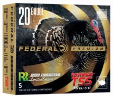 Federal RR Ltd. Edition TSS 20 Gauge 3" 1-5/8oz Tungsten # 9 Shot, 5rd Box - PTSSX295FRR9 Federal RR Ltd. Edition TSS 20 Gauge 3" 1-5/8oz Tungsten # 9 Shot, 5rd Box - PTSSX295FRR9