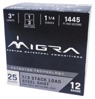 Migra Ammunitions M12SS13 Staxd 12Gauge 3" 1 1/4oz 1/3Shot 25 Per Box/10 Case - 1072 Migra Ammunitions M12SS13 Staxd 12Gauge 3" 1 1/4oz 1/3Shot 25 Per Box/10 Case - 1072