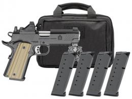 Springfield Armory 1911 Operator AOS 9mm 4.25" Black, Viridian RFX-11 Optic, 4 Mags, Range Bag - PO9227AOSPAC