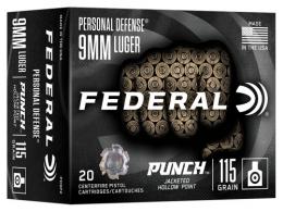 FED 9MM 115GR PUNCH JHP - PD9P2 FED 9MM 115GR PUNCH JHP - PD9P2