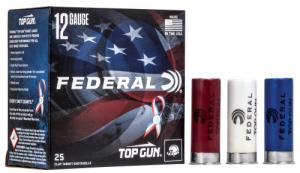Federal Top Gun 12ga 2.75" 1-1/8oz #8 Shot, 25rd Box - TGL12US8USA Federal Top Gun 12ga 2.75" 1-1/8oz #8 Shot, 25rd Box - TGL12US8USA