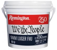 Remington 9mm 115gr Full Metal Jacket 250rd Bucket - 21385