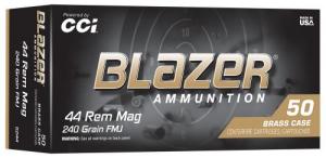 CCI Blazer Brass .44 Rem Mag 240 FMJ, 50ct Box - 5244