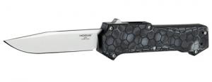 Hogue 34039 Compound 3.50" OTF Clip Point Plain Stone Tumbled CPM 30CV SS Blade. G-Mascus Black Aluminum/G10 Handle - 131 Hogue 34039 Compound 3.50" OTF Clip Point Plain Stone Tumbled CPM 30CV SS Blade. G-Mascus Black Aluminum/G10 Handle - 131