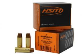 HSM SUBSONIC 44 REM MAG 280GR HARD CAST LEAD FN 20RD 20BX/CS - 44M-20-N HSM SUBSONIC 44 REM MAG 280GR HARD CAST LEAD FN 20RD 20BX/CS - 44M-20-N