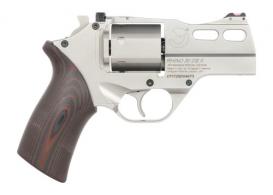 CHIAPPA RHINO 30 SAR X .357 MAG 3IN BARREL 6 Round STAINLESS FIBER FRONT SIGHT ADJ REAR SIGHT SMALL G10 Black - CF340.353