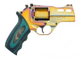 CHIAPPARHINO 30 SAR .357 MAG 3IN BARREL 6 Round NEBULA FIBER OPTIC FRONT SIGHT MEDIUM BLUE LAMINATE GRIP - CF340.354