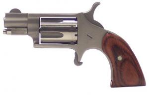 North American Arms Mini Stainless Wood Boot Grip 22 Long Rifle Revolver - 22LRGBG